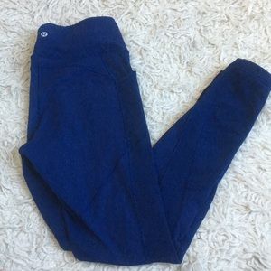 Lululemon full length Hero Blue leggings